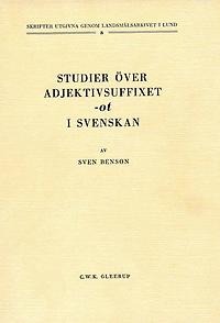 Studier över adjektivsuffixet -ot i svenskan