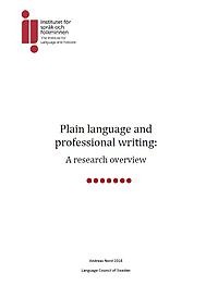 Plain language and professional writing