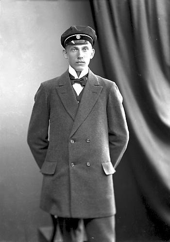Porträtt av Ragnar Nilsson år 1913.