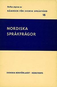 Nordiska språkfrågor 1966 och 1967