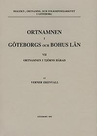 Ortnamnen i Göteborg och Bohus län: Ortnamnen i Tjörns härad