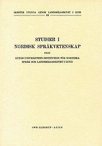 Studier i nordisk språkvetenskap