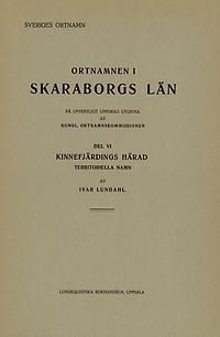 Ortnamnen i Skaraborgs län 06. Territoriella namn i Kinnefjärdings härad