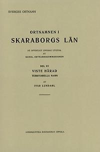 Ortnamnen i Skaraborgs län 15. Territoriella namn i Viste härad