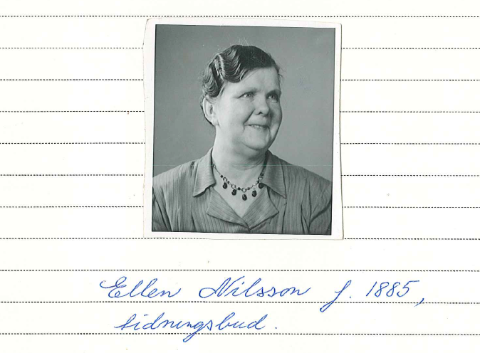 Ellen Nilsson, tidningsbud (IFGH 6345)