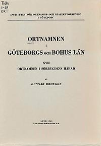 Ortnamnen i Göteborg och Bohus län: Ortnamnen i Sörbygdens härad