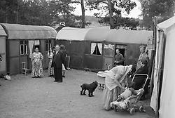 Romskt läger i Gubbängen 1943.