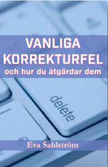 Omslaget på boken Vanliga korrekturfel.